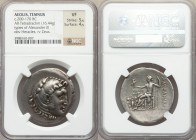 AEOLIS. Temnus. Ca. 200-170 BC. AR tetradrachm (34mm, 16.44 gm, 12h). NGC VF 5/5 - 4/5. Late posthumous issue in the name and types of Alexander III t...