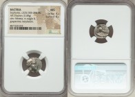 BACTRIA. Early Hellenistic era. Sophytes (ca. 325/305-294 BC). AR drachm (14mm, 3.49 gm, 6h). NGC MS 4/5 - 4/5. Head of Athena right, wearing Attic he...
