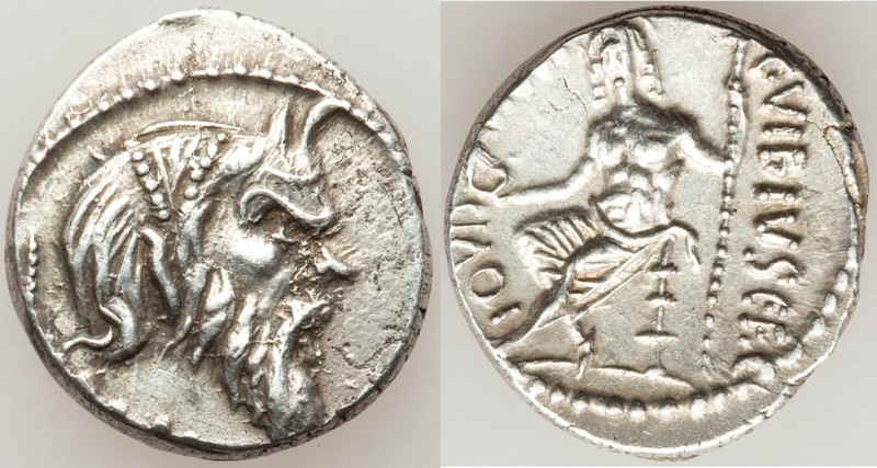 C. Vibius C.f. C.n. Pansa Caetronianus (ca. 48 BC). AR denarius (17mm, 3.87 gm, ...