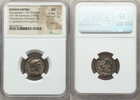 Constantine I the Great (AD 307/10-337). AE3 or BI nummus (18mm, 3.67 gm, 1h). NGC MS 5/5 - 3/5, Silvering. Thessalonica, 5th officina, AD 320. CONSTA...