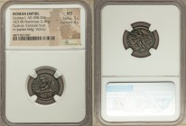 Licinius I (AD 308-324). AE3 or BI nummus (19mm, 2.46 gm, 5h). NGC MS 5/5 - 4/5. Cyzicus, 1st officina, AD 317-318. IMP LICI-NIVS AVG, laureate bust o...