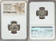 Constantius II, as Augustus (AD 337-361). AR reduced siliqua (21mm, 2.76 gm, 6h). NGC MS 5/5 - 4/5. Constantinople, 10th officina, ca. AD 355-361. D N...