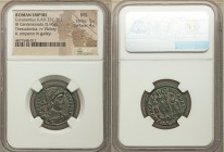Constantius II, as Augustus (AD 337-361). AE centenionalis (24mm, 5.96 gm, 11h). NGC MS 5/5 - 4/5. Thessalonica, 2nd officina, AD 350. D N CONSTAN-TIV...