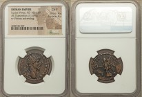 ANCIENT LOTS. Roman Imperial. Ca. AD 117-169. Lot of two (2) AEs. NGC Choice Fine. Includes: Hadrian, AE semis (3.52 gm), NGC Choice Fine 5/5 - 3/5 //...