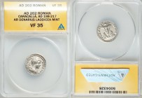 ANCIENT LOTS. Roman Provincial and Imperial. Ca. AD 193-220. Lot of three (3) AR and AE issues. ANACS and NGC certified. Includes: Roman Provincial, D...