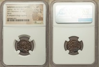 ANCIENT LOTS. Roman Imperial and Ostrogoths. Ca. AD 305-526. Lot of three (3) AEs. NGC VF-XF. Includes: Roman Imperial, Constantius I, BI nummus or fo...
