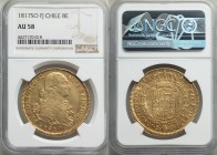 Ferdinand VII gold 8 Escudos 1817 So-FJ AU58 NGC, Santiago mint, KM78. AGW 0.7616 oz.

HID09801242017