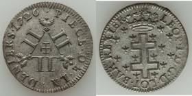 Pair of Uncertified Assorted Issues, 1) Lorraine: Leopold I 60 Deniers 1726 - XF, Nancy mint, Boudeau-1586. 26mm. 5.33gm. 2) Strasbourg: Louis XIV 30 ...