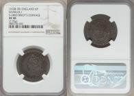 Charles I (1625-1649) 6 Pence ND (1638-1639) XF40 NGC, Tower mint, Anchor mm, Nicholas Briot's coinage, Second Milled issue. KM180, S-2860. 25mm. 2.95...