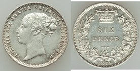 Victoria 6 Pence 1874 AU, KM751.1, S-3910. Die #27. 19mm. 2.82gm. From the Engelen Collection of World Coinage

HID09801242017