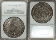 Ferdinand III Taler 1653-KB AU55 NGC, Kremnitz mint, KM107, Dav-3198. An iconic broad-flan taler type, plumb in the fields with a striking relief and ...