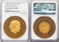 Republic gold Proof 500 Forint 1968-BP PR64 Ultra Cameo NGC, KM587. For the 150th anniversary of the birth of Ignacz Semmelweis. AGW 1.2168 oz.

HID09...
