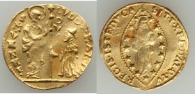 Venice. Ludovico Manin (1789-97) gold Zecchino ND VF, Venice mint, KM755, Fr-1445. 21mm. 3.42gm. S·M·VENET DVX LVDOV·MANIN, St. Mark standing right, b...