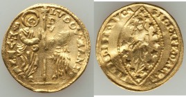Venice. Ludovico Manin (1789-1797) gold Zecchino ND VF, Venice mint, KM755, Fr-1445. 21mm. 3.42gm. S·M·VENET DVX LVDOV·MANIN, St. Mark standing right,...
