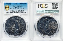 Estados Unidos Mint Error - Double-Struck lead Proof Pattern Piefort 100000 Pesos 1990-Mo PR65 PCGS, Mexico City mint, KM-Pn245var. Flipover double st...