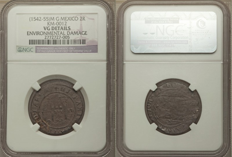 2-Piece Lot of Certified Assorted Issues NGC, 1) Charles & Joanna 2 Reales ND (1...