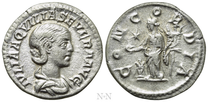 AQUILIA SEVERA (Augusta, 220-221 & 221-222). Denarius. Rome. 

Obv: IVLIA AQVI...