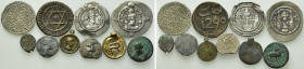 10 Oriental Coins etc; Parthia, Sassanians; Tibet etc