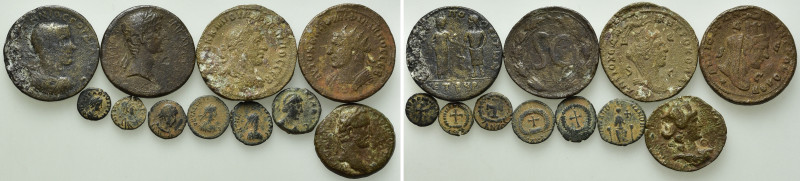 11 Roman Coins. 

Obv: .
Rev: .

. 

Condition: See picture.

Weight: g...