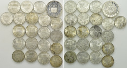 21 Silver Coins of Austria (Circa 111 gr. fine)