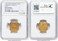 Nürnberg. Free City gold Klippe Ducat (1700-Dated)-CGL UNC Details (Obverse Scratched) NGC, KM258, Fr-1886. By Carl Gottlieb Lauffer (struck between 1...