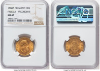 Prussia. Friedrich III gold 20 Mark 1888-A MS63 NGC, Berlin mint, KM515, J-248. HID09801242017 © 2024 Heritage Auctions | All Rights Reserved www.HA.c...