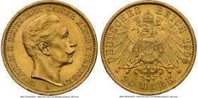 Prussia. Wilhelm II gold 20 Mark 1906-A MS62 NGC, Berlin mint, KM521. HID09801242017 © 2024 Heritage Auctions | All Rights Reserved www.HA.com/TexasAu...