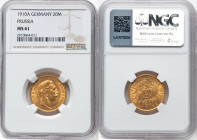 Prussia. Wilhelm II gold 20 Mark 1910-A MS61 NGC, Berlin mint, KM521. HID09801242017 © 2024 Heritage Auctions | All Rights Reserved www.HA.com/TexasAu...