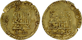 GREAT SELJUQ: Muhammad I, 1099-1118, AV dinar (2.96g), Shiraz, AH498, A-1683.1, Zeno-298518 (this piece), citing the caliph al-Mustazhir, no local gov...