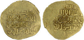 GHORID OF BAMIYAN: Jalal al-Din 'Ali, 1206-1215, AV dinar (2.93g), MM, DM/ND, A-V1806, as independent ruler, without the Khwarizmian overlord Muhammad...