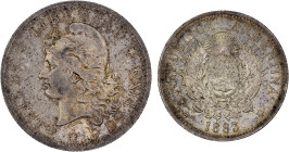 ARGENTINA: Republic, AR 50 centavos, 1883, KM-28, light spotting and contact marks, Unc.

Estimate: USD 75 - 125