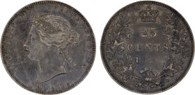 CANADA: Victoria, 1858-1901, AR 25 cents, 1870, KM-5, obverse 1, NGC graded EF40.

Estimate: USD 100 - 150