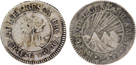 CENTRAL AMERICAN REPUBLIC: AR 1/2 real, 1831-CR, KM-20, assayer E, better date/assayer, Fine.

Estimate: USD 110 - 150