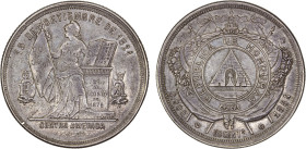 HONDURAS: Republic, AR 50 centavos, 1884, KM-51, struck at the Tegucigalpa Mint, VF-XF.

Estimate: USD 75 - 100