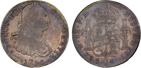 MEXICO: Carlos IV, 1788-1808, AR 8 reales, 1793-Mo, KM-109, light pink and blue tone, F-VF.

Estimate: USD 100 - 150