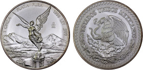 MEXICO: Estados Unidos, AR onza, 1999-Mo, KM-613, blast white luster, better date, Gem Unc.

Estimate: USD 100 - 150