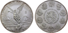 MEXICO: Estados Unidos, AR onza, 2011-Mo, KM-639, very light peripheral tone, Gem Unc.

Estimate: USD 100 - 150