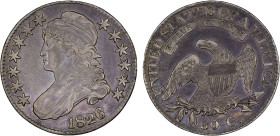 UNITED STATES: AR Capped Bust half dollar, 1826, KM-37, a few light reverse field scratches, nicely toned, XF, ex Michael More Collection.

Estimate...