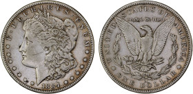 UNITED STATES: AR Morgan dollar, 1884-CC, KM-110, a couple light obverse scratches, lightly cleaned reverse, Choice VF.

Estimate: USD 100 - 150