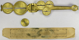 UNITED STATES: coin scale, ca. 1855, Newman & Mallis-IV-1-10, 217mm long, patented by John Allender on Nov. 17, 1855, manufactured by I. Wilson of New...