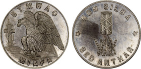 UNITED STATES: Ku Klux Klan, token (11.38g), ND (1915), Birdsell-KK-201, 31mm Ku Klux Klan nickel alloy token, eagle standing left on hilly terrain wi...