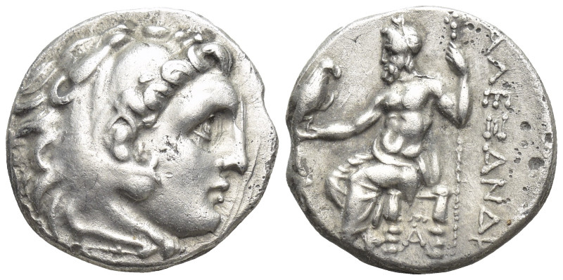 Kingdom of Macedon, Alexander III 'the Great' AR Drachm. (15mm, 4.2 g) Sardes, c...