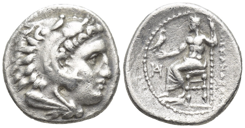 Kings of Macedon Alexander III the Great, 336-323 BC. AR Drachm (16mm. 3.99 g.)....