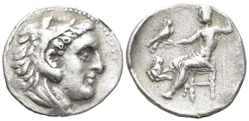 KINGS OF THRACE (Macedonian). Lysimachos (305-281 BC). Drachm. (16mm, 3.2 g). Ob...