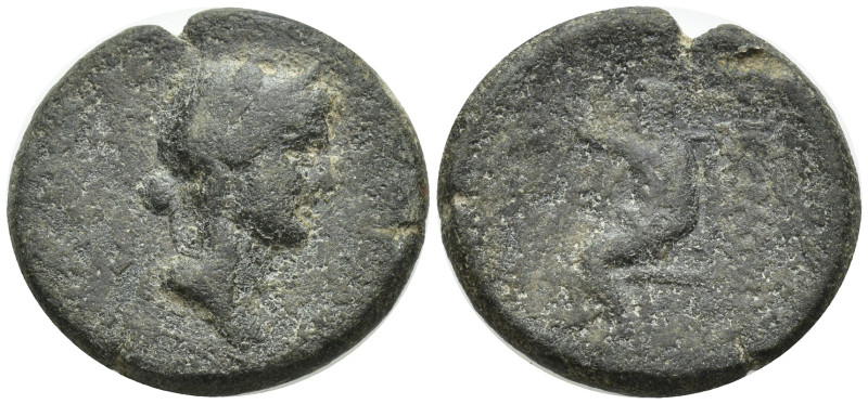 CILICIA, Adana. 164 BC and later. Æ (22mm, 8.8 g) Head of Apollo right / Zeus Ni...