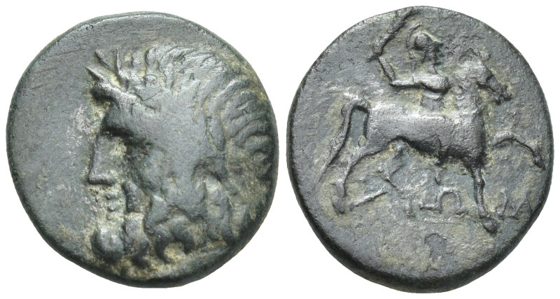 Lykia, Choma Æ (16mm, 3.6 g). Circa 1st century BC. Laureate head of Zeus left /...