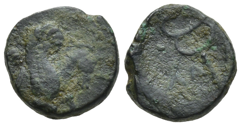 Mysia. Lampsakos circa 190-85 BC. AE. (0.92 Gr. 10mm.)
Forepart of Pegasos sprin...