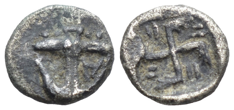 THRACE. Apollonia Pontika. Hemiobol (Circa 540/35-530 BC). (0.40 Gr. 7mm.)
Inver...