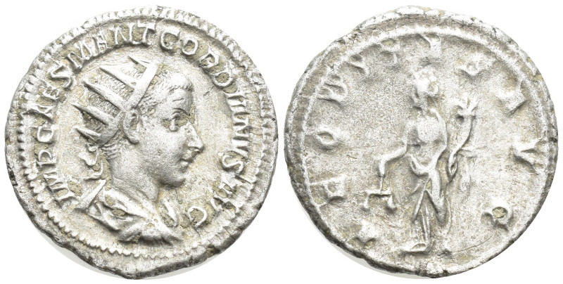 Gordian III, AD 238-244. AR, Antoninianus. (21mm, 4.2 g). Rome. Obv: IMP CAES M ...
