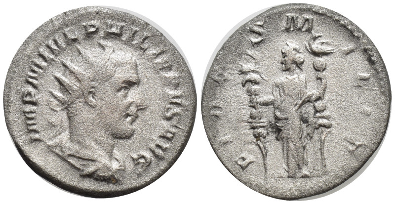 Philip I (244-247) AR Antoninianus (20mm, 3.7 g) Rome Obv: IMP M IVL PHILIPPVS A...